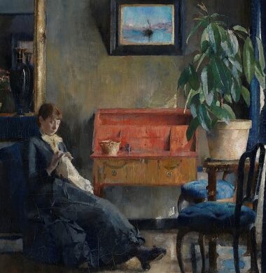 Harriet Backer - Blatt interior